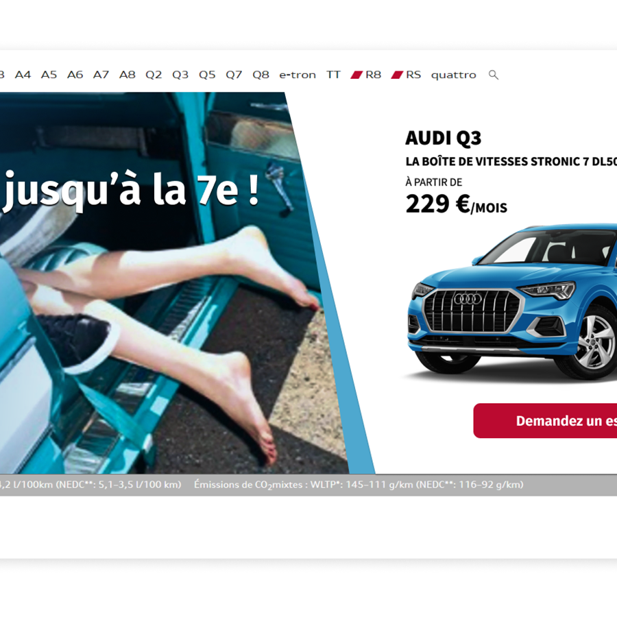animation commerciale Audi
