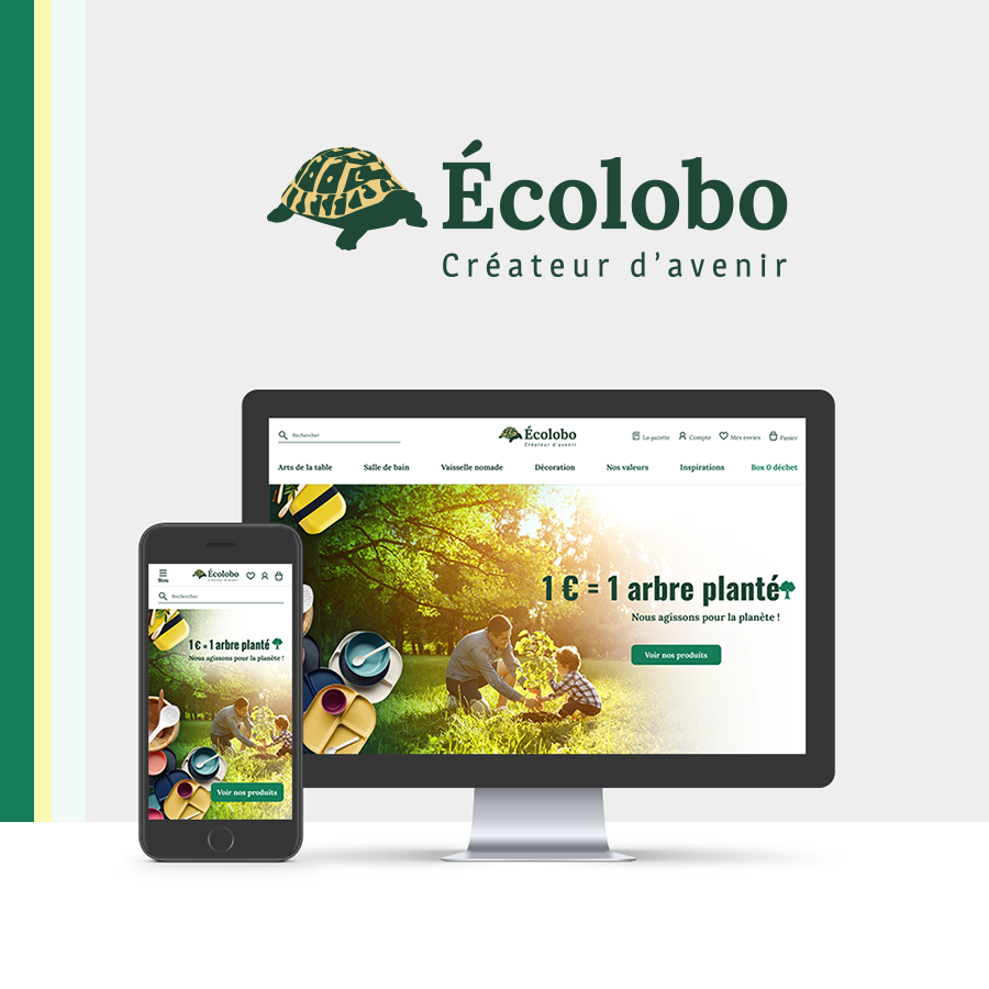 UX et UI plateforme e-commerce Ecolobo