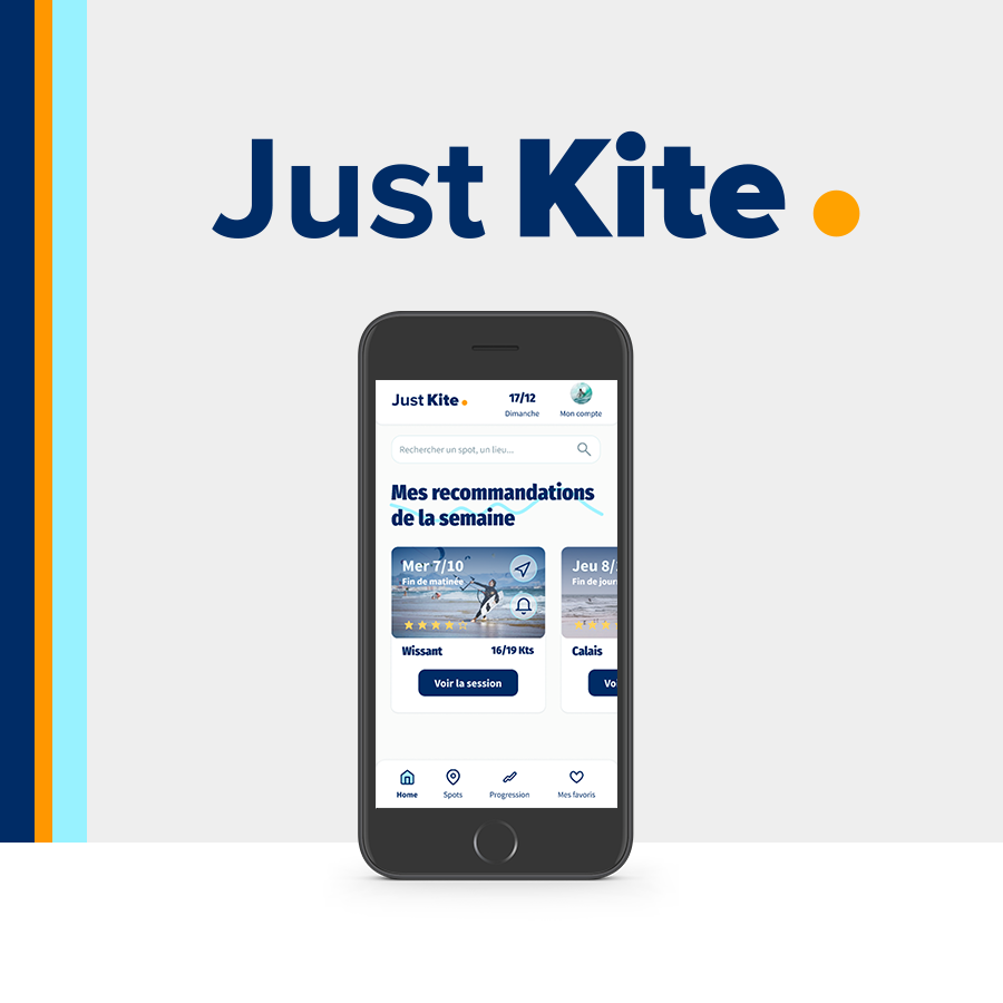 UI application mobile JustKite